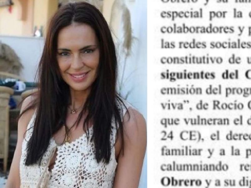 Olga Moreno denuncia a Telecinco