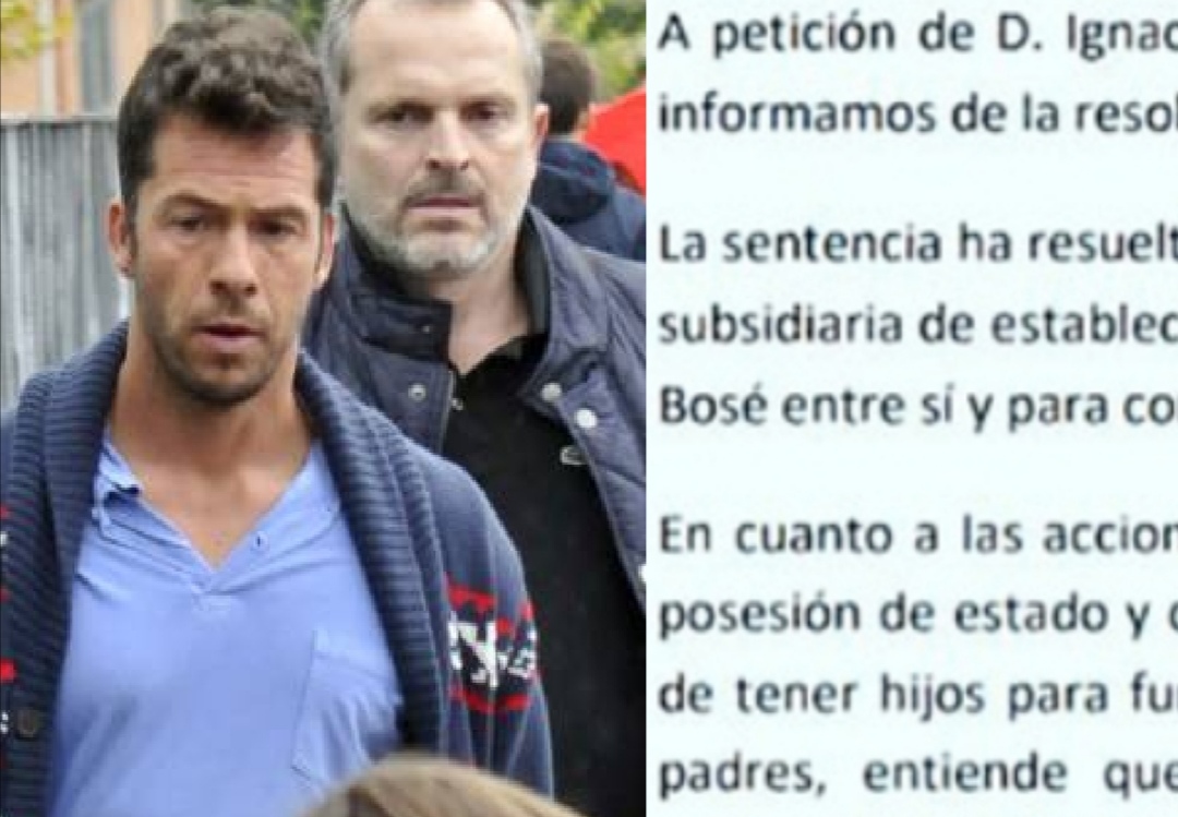 La sentencia de Miguel Bose y Nacho Palau por la que no levanta cabeza