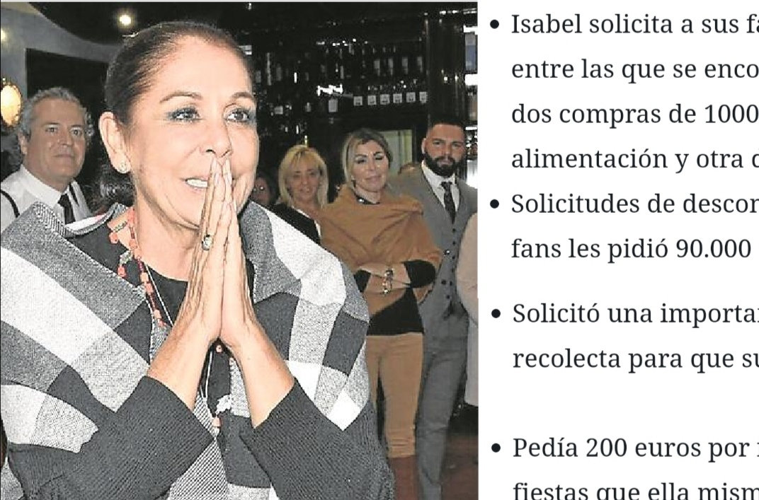 Top-5 de las peticiones mas extravagantes de Isabel Pantoja a sus fans