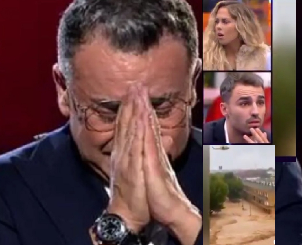 Jorge Javier se rompe e informa a los concursante de GH de la catástrofe de la DANA